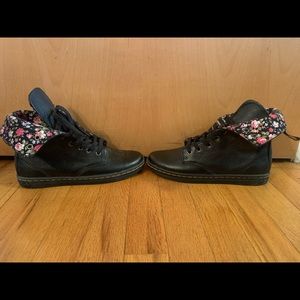 Dr. Martens floral combat boots